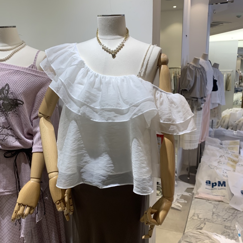 TYCHE韓國直郵女裝新款人氣時尚職業26春夏休閑襯衫蕾絲衫TYCHE襯衫/蕾絲衫圖色1