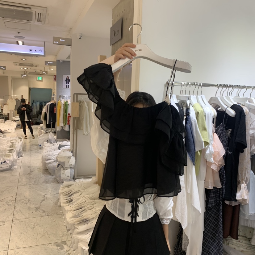 TYCHE韓國直郵女裝新款人氣時尚職業26春夏休閑襯衫蕾絲衫TYCHE襯衫/蕾絲衫圖色3