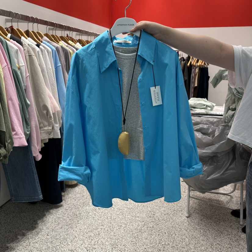 ATPZ韓國東大門直郵女士新品職業26春夏襯衫蕾絲衫不含項鏈ATTENTION PLEAES襯衫/蕾絲衫圖色4