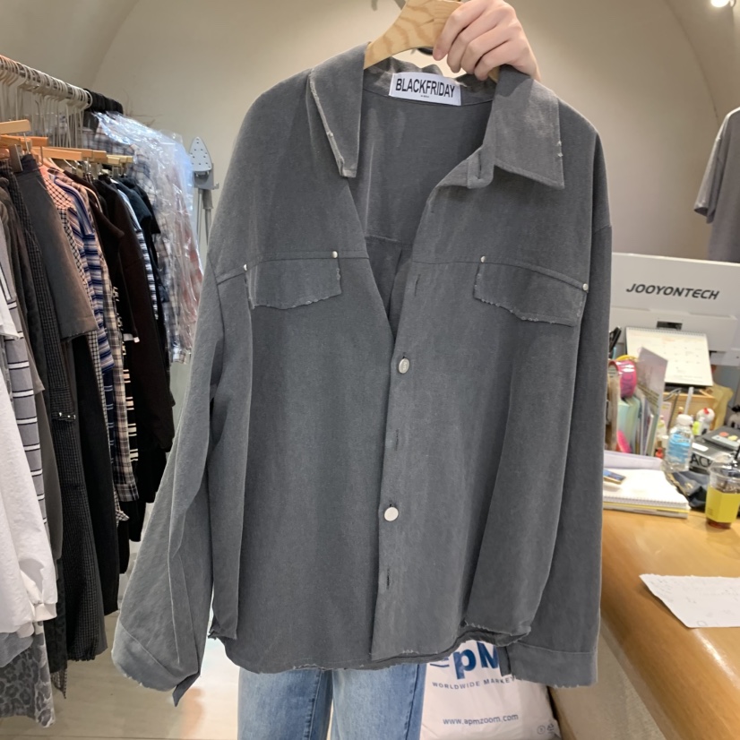 BLACKFRIDAY韓國代購女裝新款休閑熱賣26春夏時尚襯衫蕾絲衫BLACK FRIDAY襯衫/蕾絲衫圖色2