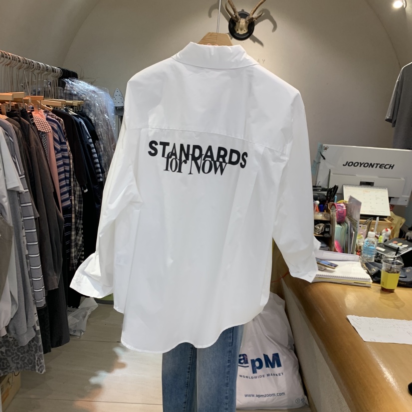 BLACKFRIDAY韓國直郵實拍女士新款時尚休閑人氣襯衫蕾絲衫BLACK FRIDAY襯衫/蕾絲衫