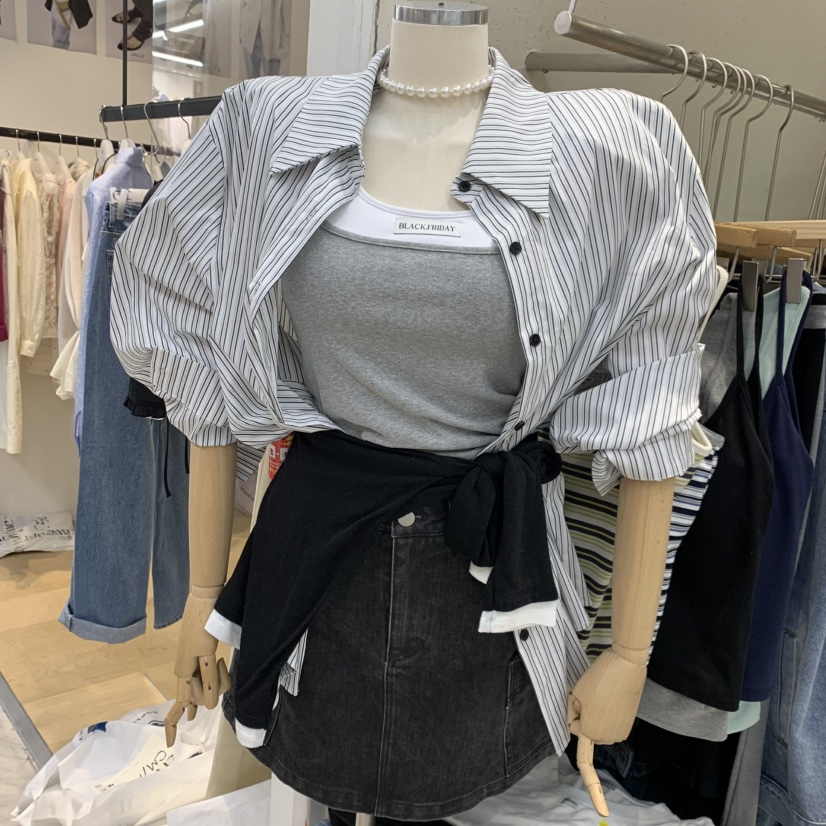 BLACKFRIDAY韓國直郵實拍女士新款時尚休閑人氣襯衫蕾絲衫BLACK FRIDAY襯衫/蕾絲衫圖色2