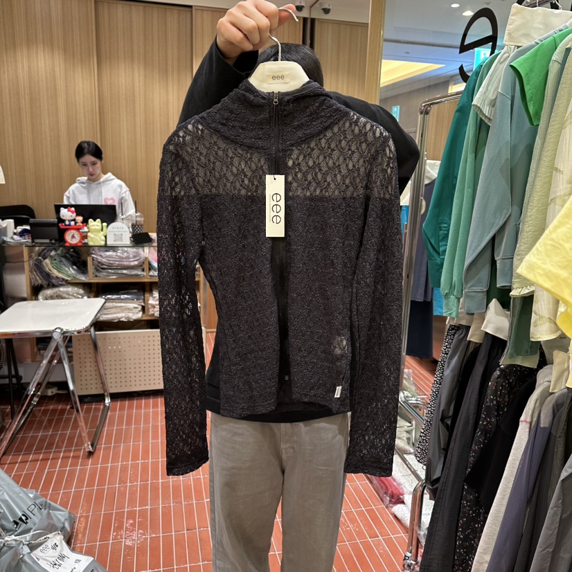 EEE韓國直郵女裝新款休閑職業熱賣推薦襯衫蕾絲衫拉鏈連帽衫EEE襯衫/蕾絲衫圖色3