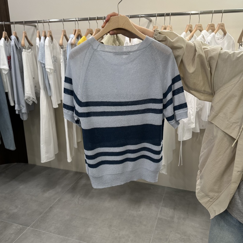 URBANSTORY/REMAKING韓國東大門代購女士新款推薦針織衫插肩撞色Remaking/URBANSTORY針織衫