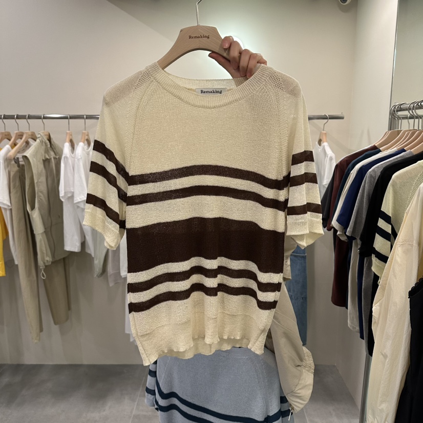 URBANSTORY/REMAKING韓國東大門代購女士新款推薦針織衫插肩撞色Remaking/URBANSTORY針織衫圖色2