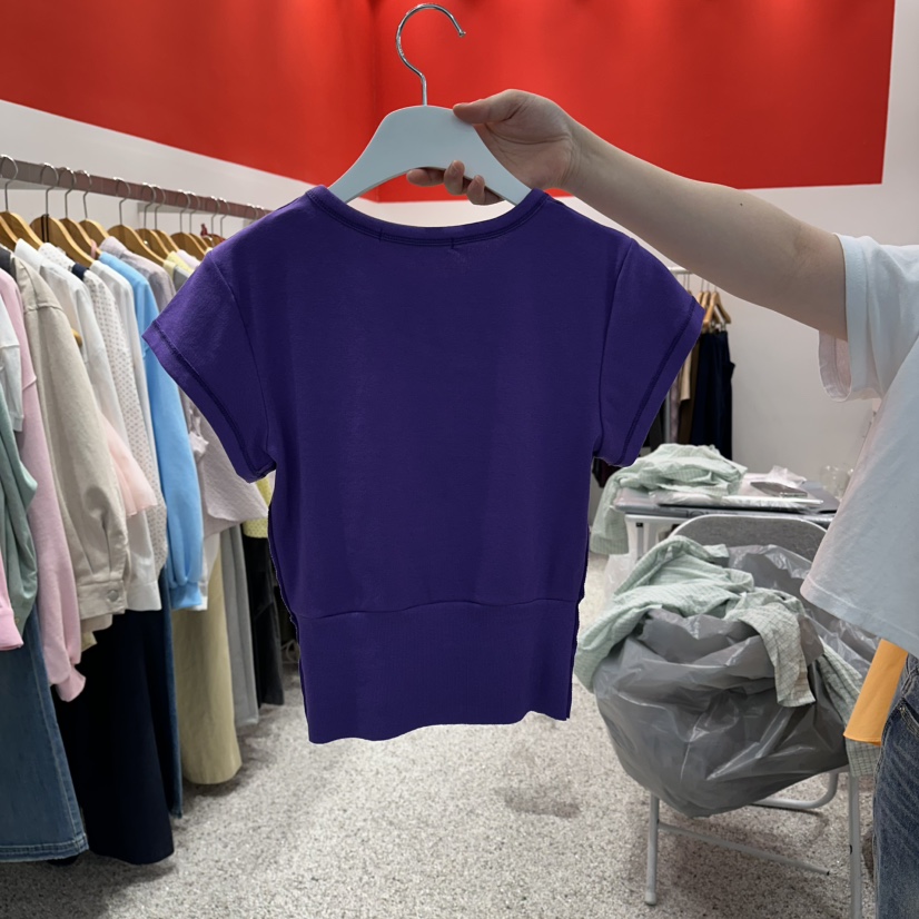 ATPZ韓國東大門直郵女士新款休閑推薦職業T恤不含項鏈修身ATTENTION PLEAEST恤