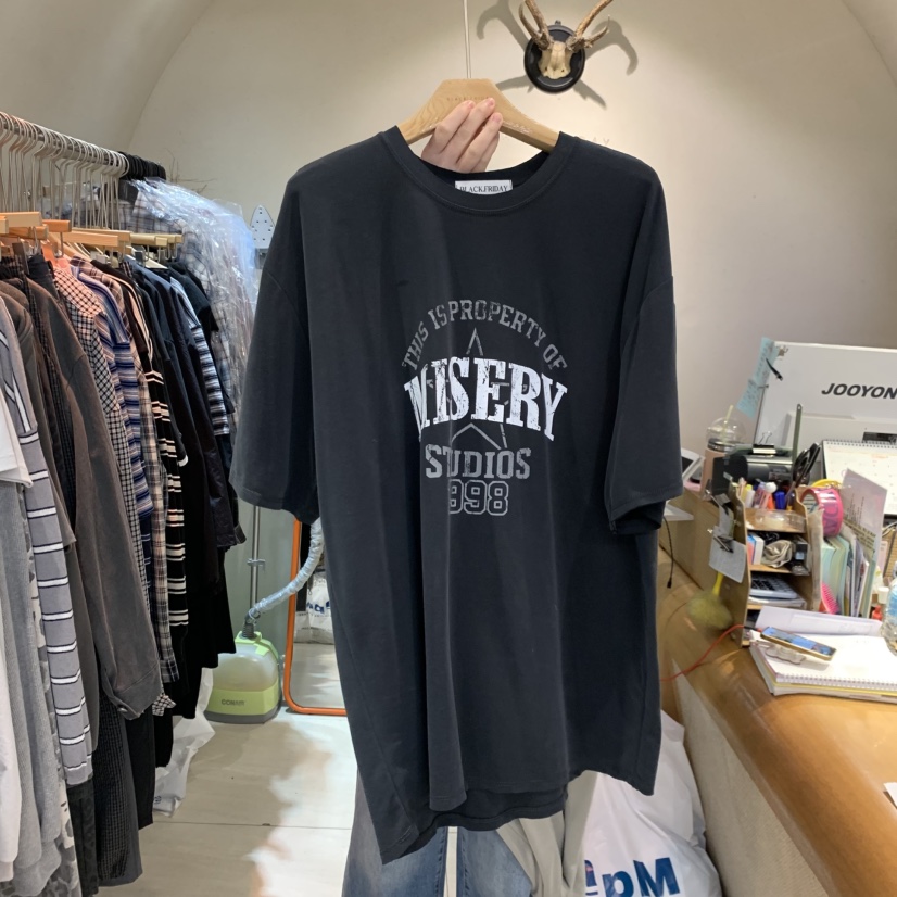 BLACKFRIDAY韓國直郵實拍女裝新款職業26春夏休閑人氣T恤BLACK FRIDAYT恤圖色3