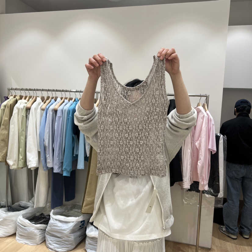 HAUS-A韓國直郵實拍女裝新款人氣26春夏吊帶背心不含內搭蕾絲HAUSWOMEN吊帶/背心圖色2