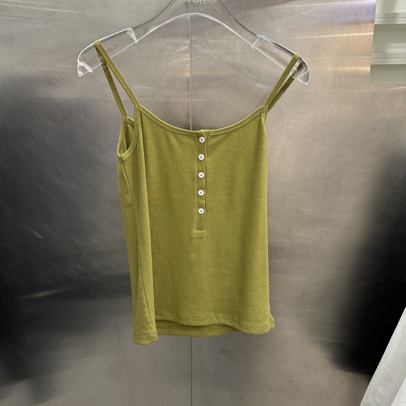 PAVEL韓國東大門代購女裝新款推薦26春夏吊帶背心紐扣背心PAVEL吊帶/背心圖色3