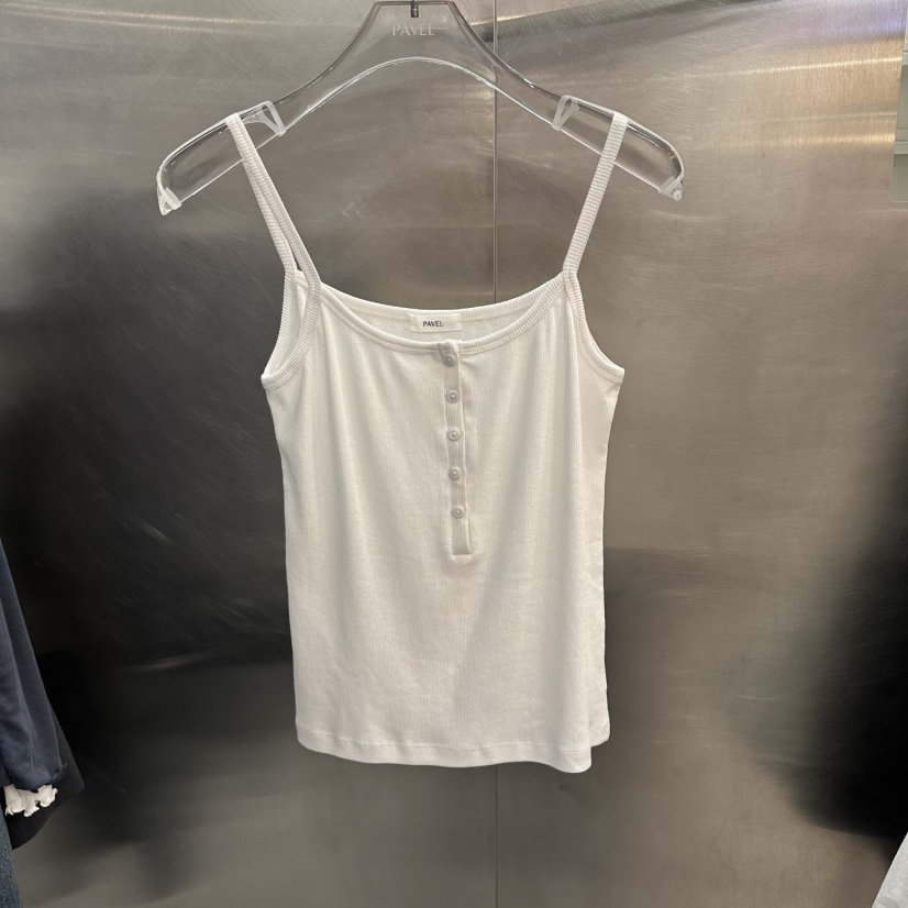 PAVEL韓國東大門代購女裝新款推薦26春夏吊帶背心紐扣背心PAVEL吊帶/背心圖色5