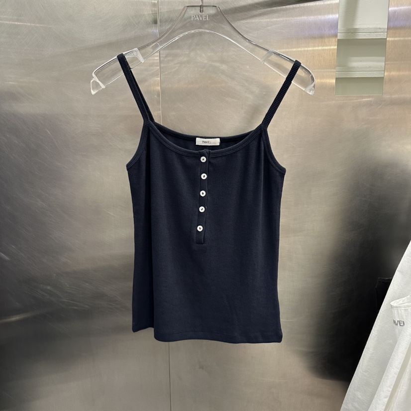 PAVEL韓國東大門代購女裝新款推薦26春夏吊帶背心紐扣背心PAVEL吊帶/背心圖色6