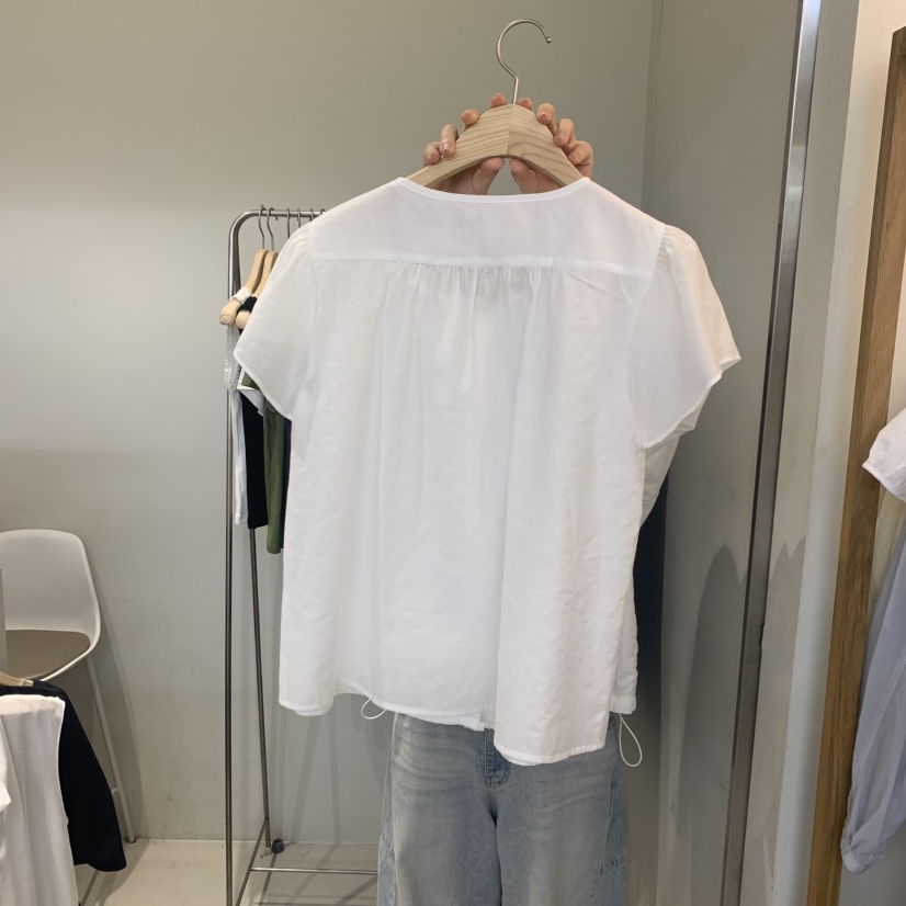 OUTRENE韓國直郵實拍女裝新款職業休閑熱賣26春夏襯衫蕾絲衫OUTRENE襯衫/蕾絲衫