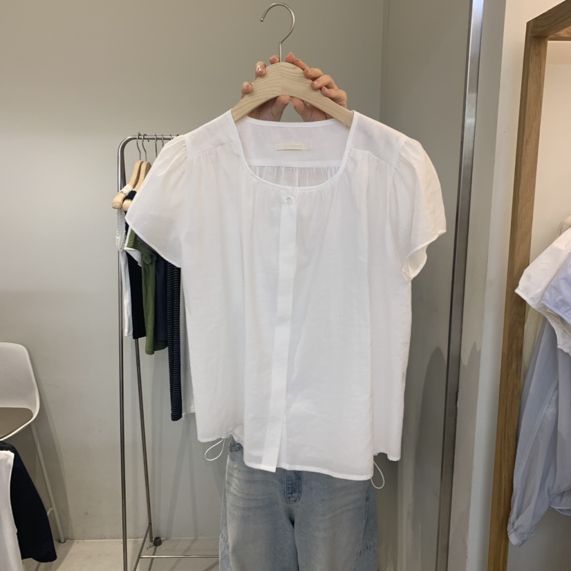 OUTRENE韓國直郵實拍女裝新款職業休閑熱賣26春夏襯衫蕾絲衫OUTRENE襯衫/蕾絲衫圖色1