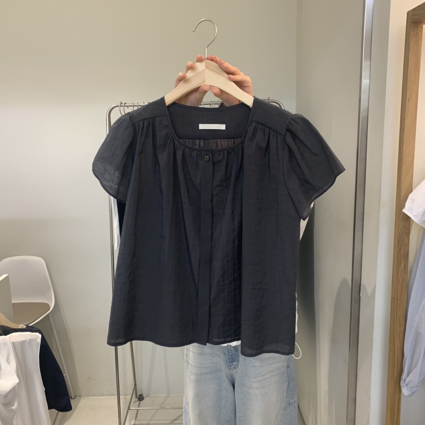 OUTRENE韓國直郵實拍女裝新款職業休閑熱賣26春夏襯衫蕾絲衫OUTRENE襯衫/蕾絲衫圖色2