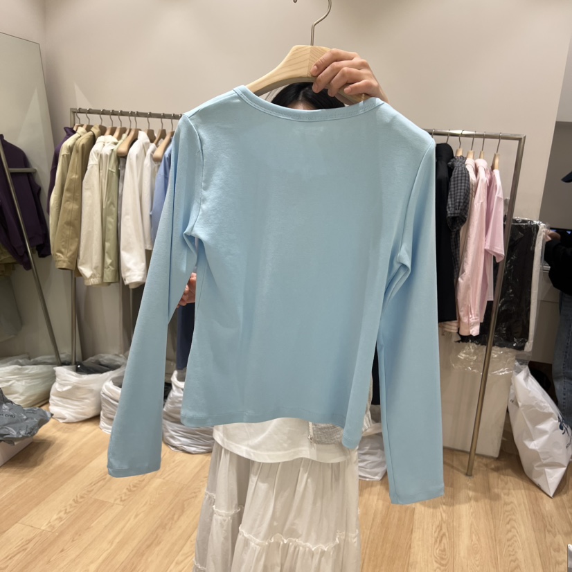 HAUS-A韓國東大門代購女士新款推薦時尚26春夏熱賣長袖T恤HAUSWOMEN長袖T恤