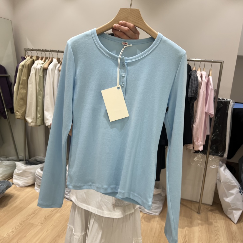 HAUS-A韓國東大門代購女士新款推薦時尚26春夏熱賣長袖T恤HAUSWOMEN長袖T恤圖色3