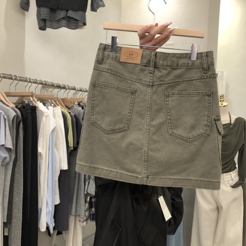 TAKE YOUE TIME韓國東大門代購女裝新品26春夏短裙工裝TAKE YOUE TIME短裙