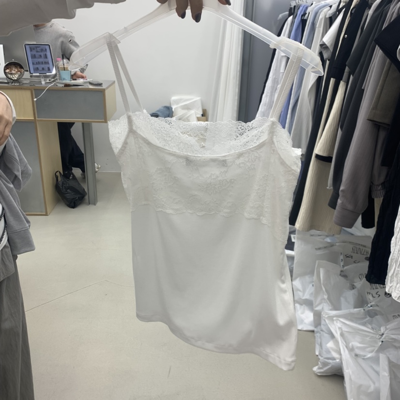 STAINLESS韓國東大門直郵女士新品時尚推薦人氣吊帶背心蕾絲STAINLESS吊帶/背心