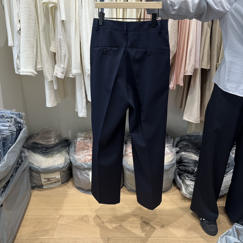 aube nunt韓國直郵實拍女裝新品時尚推薦休閑職業休閑褲aube nunt休閑褲