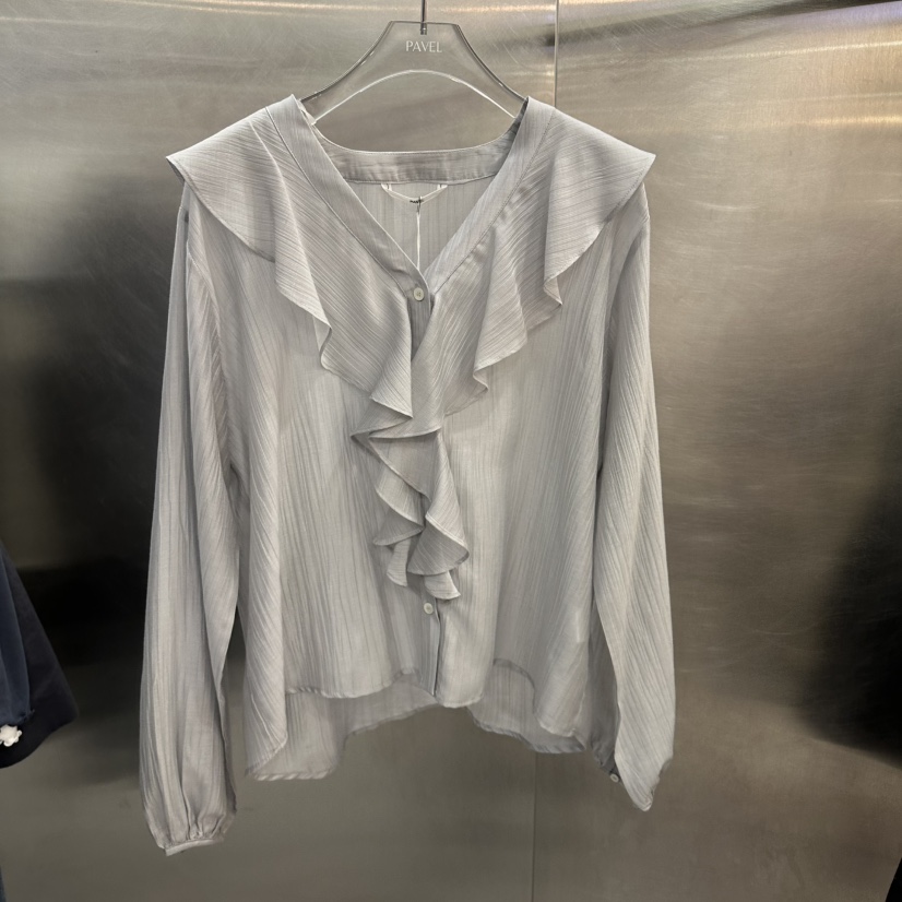 PAVEL韓國代購女裝新款推薦熱賣職業休閑人氣時尚襯衫蕾絲衫PAVEL襯衫/蕾絲衫圖色2