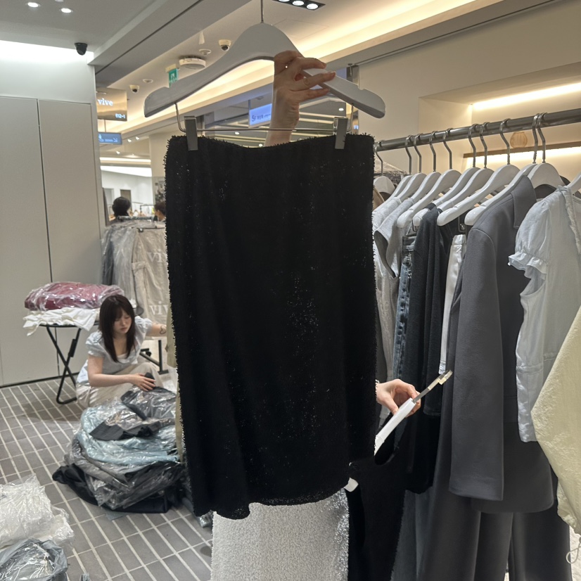 VIVE韓國東大門代購女裝新款26春夏職業人氣半身裙中短裙VIVE半身裙/中短裙圖色2