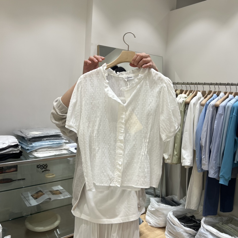 HAUS-A韓國東大門代購女裝新品職業人氣推薦26春夏襯衫蕾絲衫HAUSWOMEN襯衫/蕾絲衫圖色3