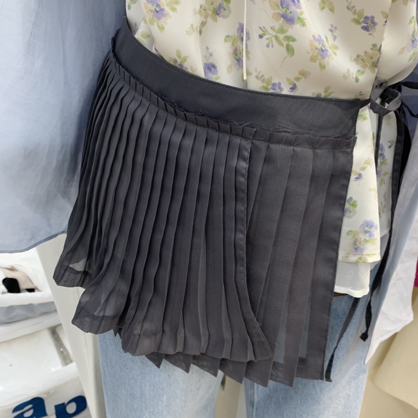 RUMIRU/AWEAR韓國東大門代購女裝新品時尚熱賣休閑短裙蕾絲awear/RUMIRU短裙圖色2