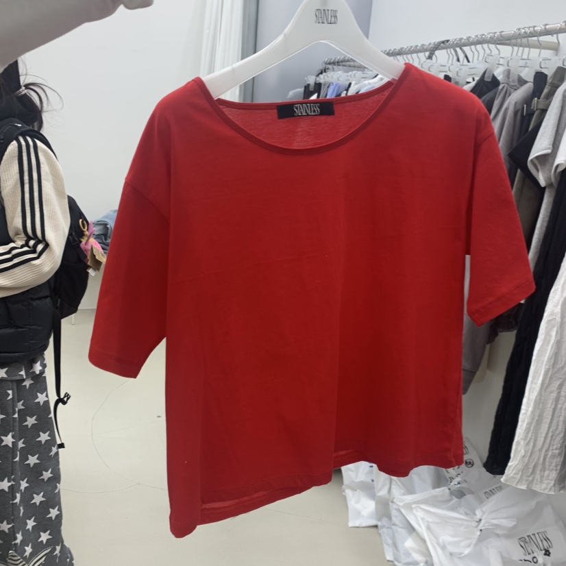 STAINLESS韓國直郵女士新品26春夏熱賣休閑職業時尚人氣T恤STAINLESST恤圖色3