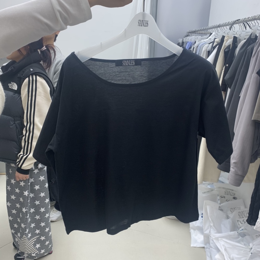 STAINLESS韓國直郵女士新品26春夏熱賣休閑職業時尚人氣T恤STAINLESST恤圖色4