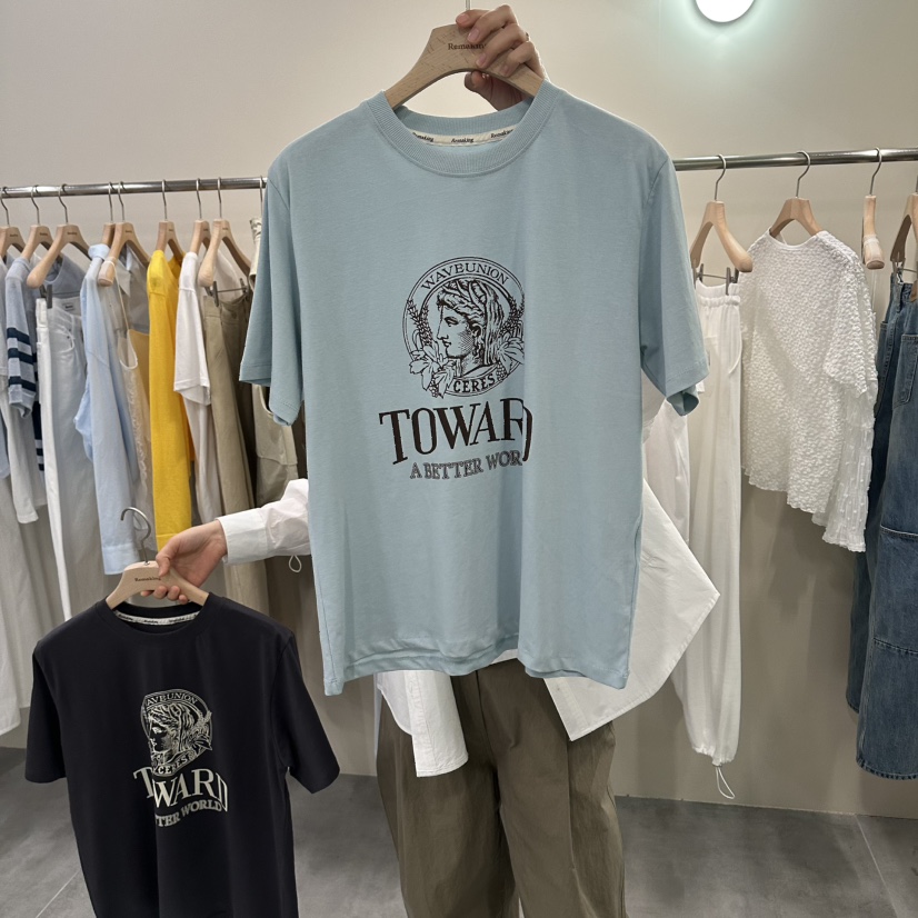 URBANSTORY/REMAKING韓國直郵實拍女士新品休閑人氣職業T恤Remaking/URBANSTORYT恤圖色2