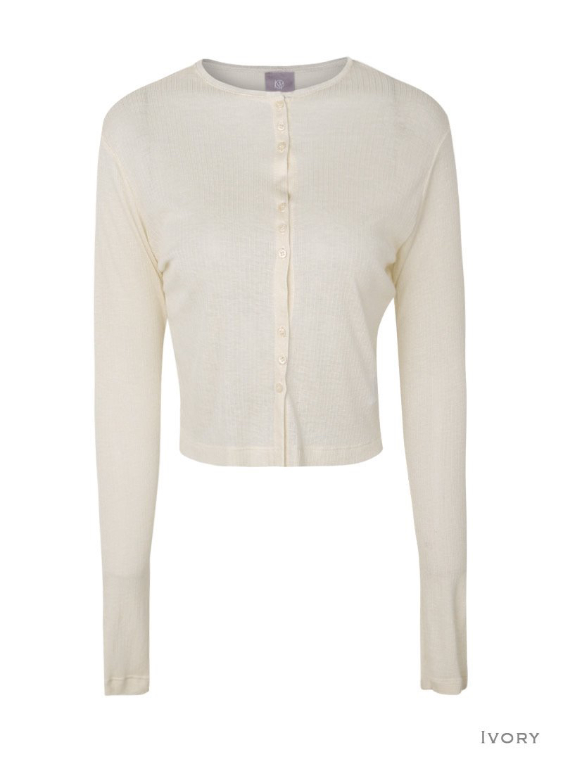 GLOW AND NYMPH韓國直郵女裝新款熱賣針織衫羊毛衫開襟GLOW AND NYMPH針織衫圖色4