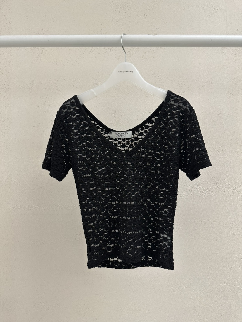 MONDAY TO SUNDAY韓國東大門代購女裝新品時尚26春夏T恤MONDAY TO SUNDAYT恤圖色1