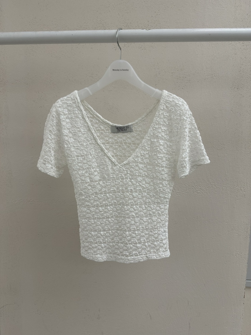 MONDAY TO SUNDAY韓國東大門代購女裝新品時尚26春夏T恤MONDAY TO SUNDAYT恤圖色2