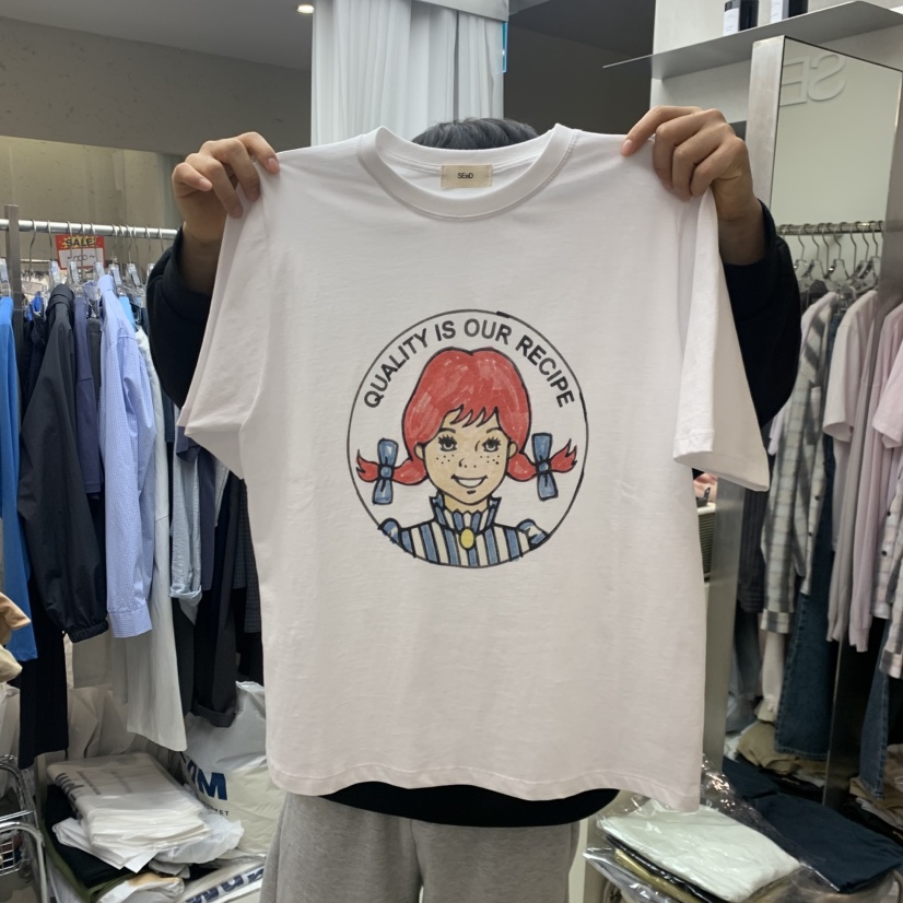 LEESEED-A韓國代購女士新品人氣26春夏職業時尚熱賣休閑T恤SEeD/LEESEEDT恤圖色1