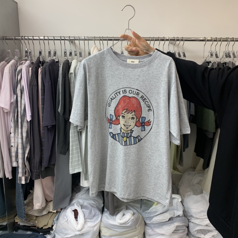 LEESEED-A韓國代購女士新品人氣26春夏職業時尚熱賣休閑T恤SEeD/LEESEEDT恤圖色2