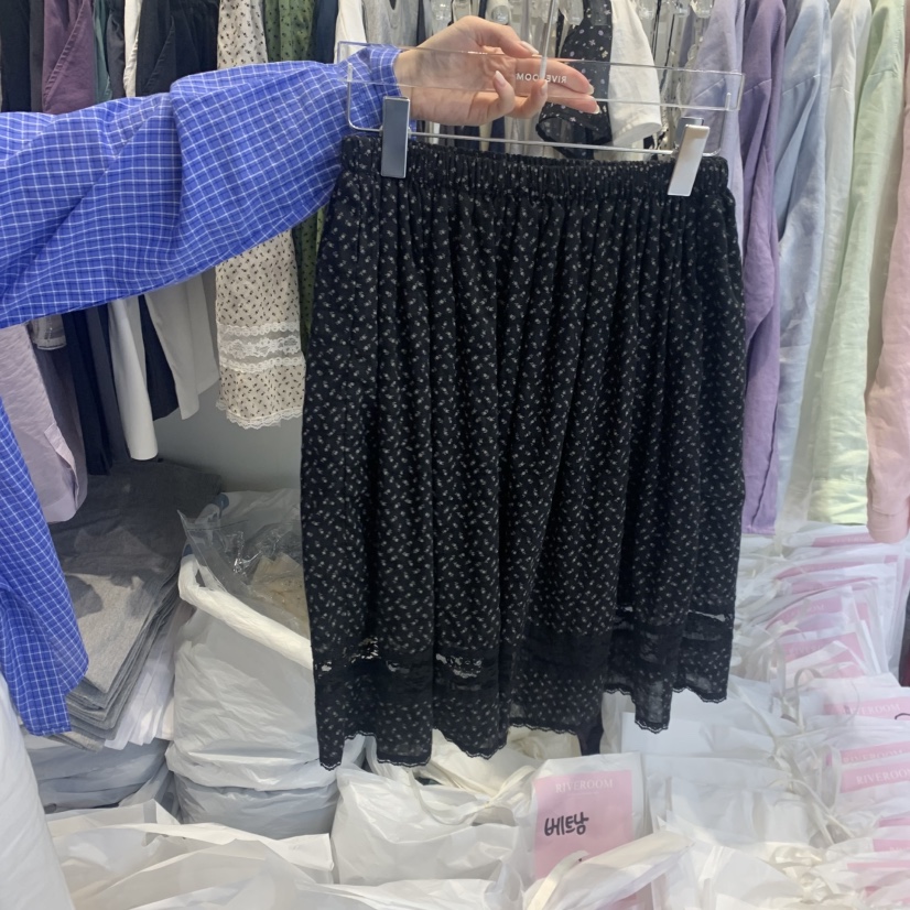 RIVEROOM韓國東大門代購女士新款熱賣休閑人氣半身裙中短裙RIVEROOM半身裙/中短裙圖色3