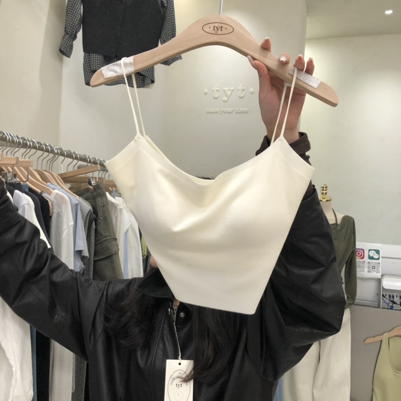 TAKE YOUE TIME韓國代購女士新款26春夏休閑人氣吊帶背心TAKE YOUE TIME吊帶/背心圖色1