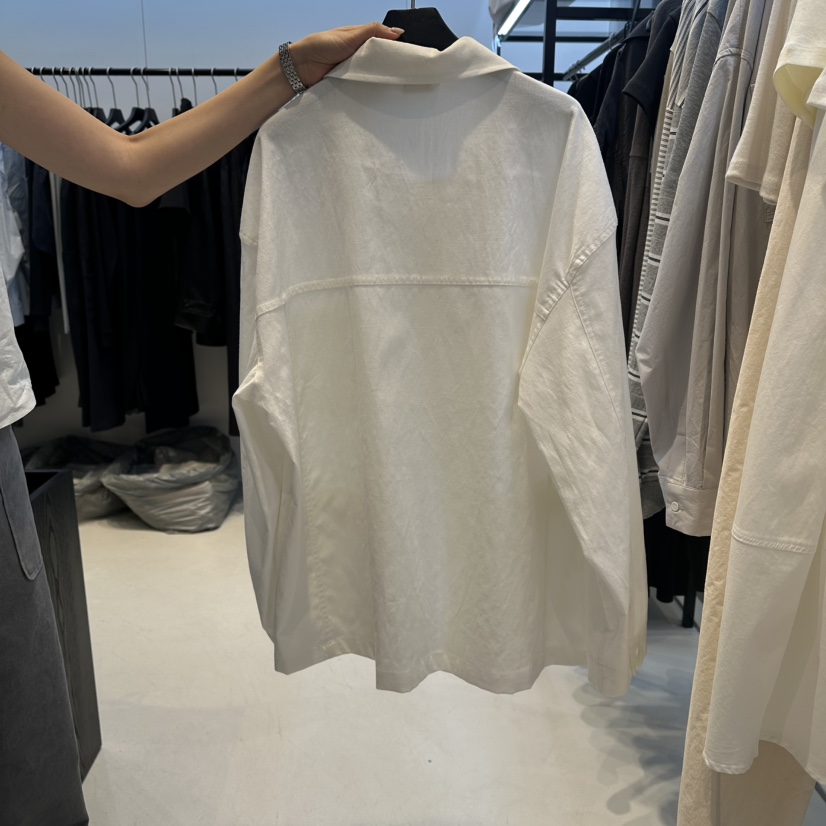 OSOO韓國代購女裝新款熱賣推薦職業26春夏時尚休閑夾克亞麻OSOO夾克