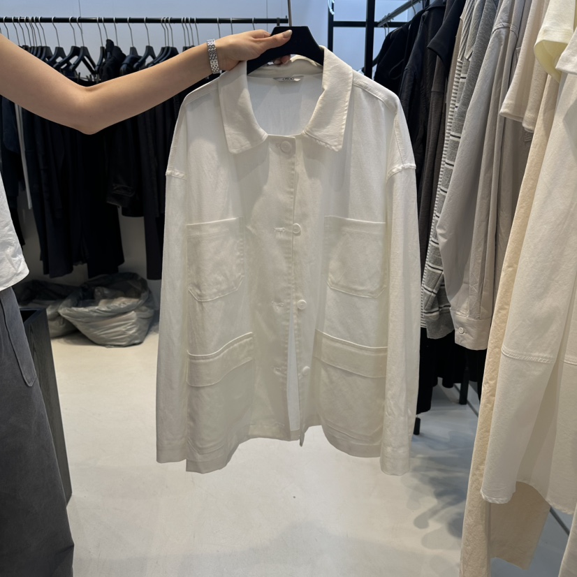 OSOO韓國代購女裝新款熱賣推薦職業26春夏時尚休閑夾克亞麻OSOO夾克圖色2