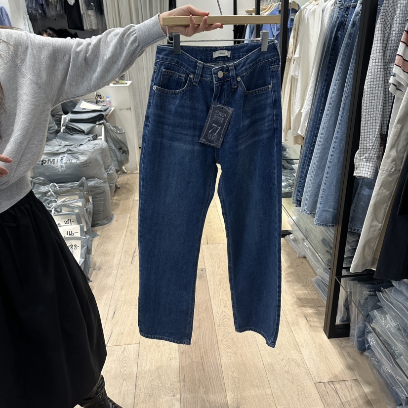 BRUNI/RICOTTA韓國東大門代購女士新品職業時尚人氣牛仔褲BRUNI/RICOTTA牛仔褲圖色1