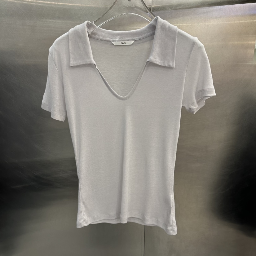 PAVEL韓國直郵實拍女士新款26春夏職業推薦人氣休閑時尚T恤PAVELT恤圖色2