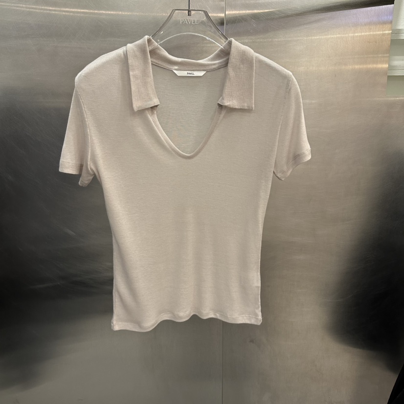 PAVEL韓國直郵實拍女士新款26春夏職業推薦人氣休閑時尚T恤PAVELT恤圖色3