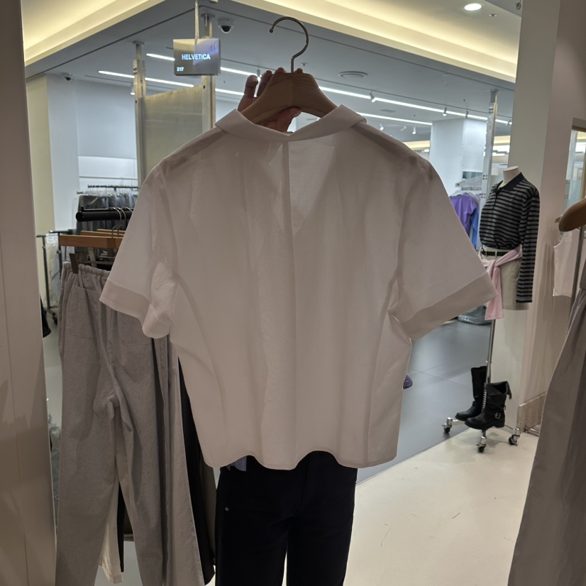 ANDMORE BUTTON韓國東大門代購女裝新品休閑襯衫蕾絲衫褶裥ANDMORE BUTTON襯衫/蕾絲衫