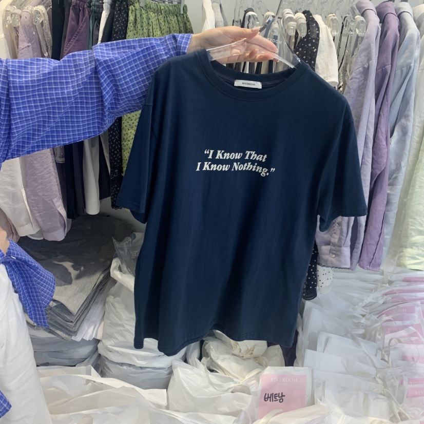 RIVEROOM韓國代購女裝新款熱賣時尚26春夏人氣推薦職業T恤RIVEROOMT恤圖色3