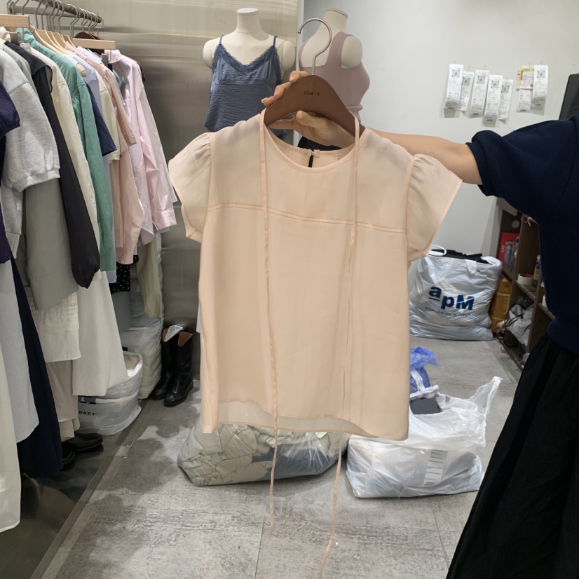 CHAE韓國直郵女士新品休閑人氣熱賣推薦時尚職業襯衫蕾絲衫CHAE襯衫/蕾絲衫圖色1