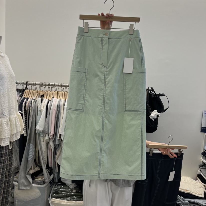 TAN&amp;COMO韓國直郵女士新款熱賣休閑推薦時尚長裙口袋tan-COMO長裙圖色2