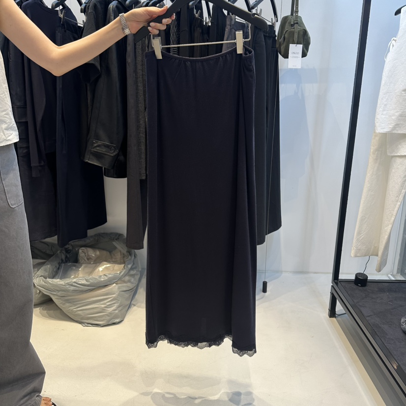 OSOO韓國東大門代購女士新品休閑時尚人氣熱賣推薦長裙蕾絲OSOO長裙圖色2