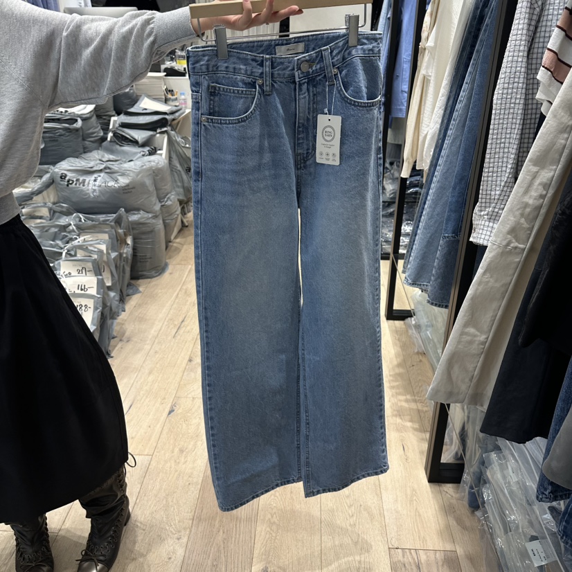 BRUNI/RICOTTA韓國代購女裝新品時尚26春夏職業推薦牛仔褲BRUNI/RICOTTA牛仔褲圖色1