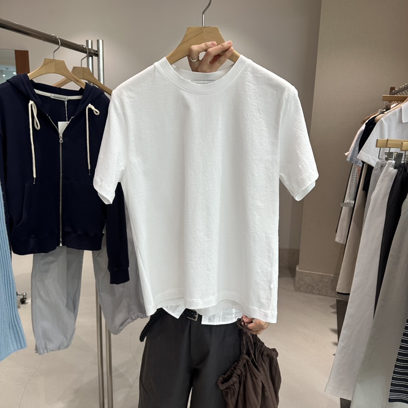 ANDMORE BUTTON韓國代購女裝新款時尚職業推薦熱賣休閑T恤ANDMORE BUTTONT恤圖色4