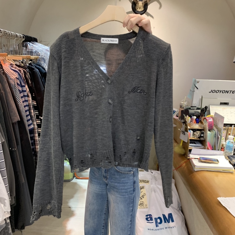 BLACKFRIDAY韓國直郵實拍女裝新款職業推薦人氣時尚針織衫BLACK FRIDAY針織衫圖色2